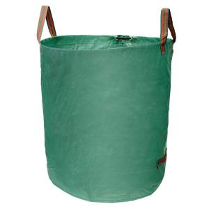 VERTO Kerti hulladék és levélgyűjtő zsák 270 L, 150 g/m2, PP, párnázott peremmel, 3 fogantyúval, 67 x 76cm 15G541