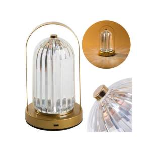 Éjjeli lámpa asztal kristály LED lámpa érintős - gyerekszoba, olvasólámpa, éjjeliszekrény - modern design