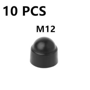 10db M6 M8 M10 M12 Csavar Védősapka Fedél Csavar Anyák Szabadon Látható Hatszögletű Műanyag Csavar Anya Rozsdamentes Porvédő Autó Kiegészítők 10 darab M12
