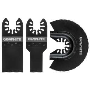 GRAPHITE Vágó lapok fához multifunkciós géphez 3db 56H070